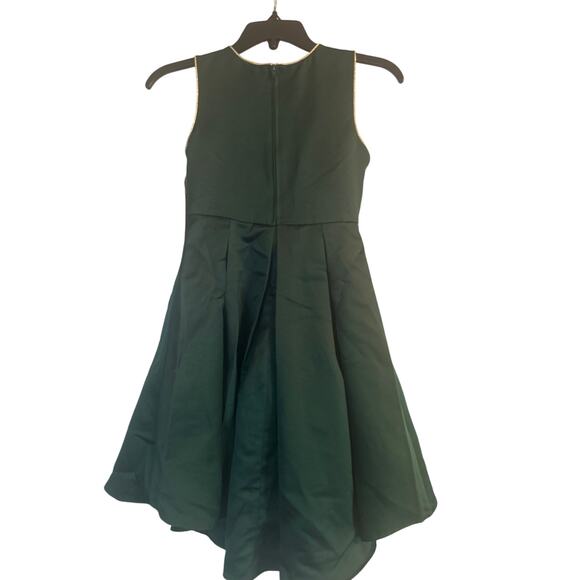 NWT Rare Editions Little Girl's Green Party Dress Special Occasion Bow Size 8 - Picture 2 of 7